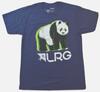 Lifted Research Group LRG Herren Marineblau Melange Wellig Panda Hemd Neu S-3XL
