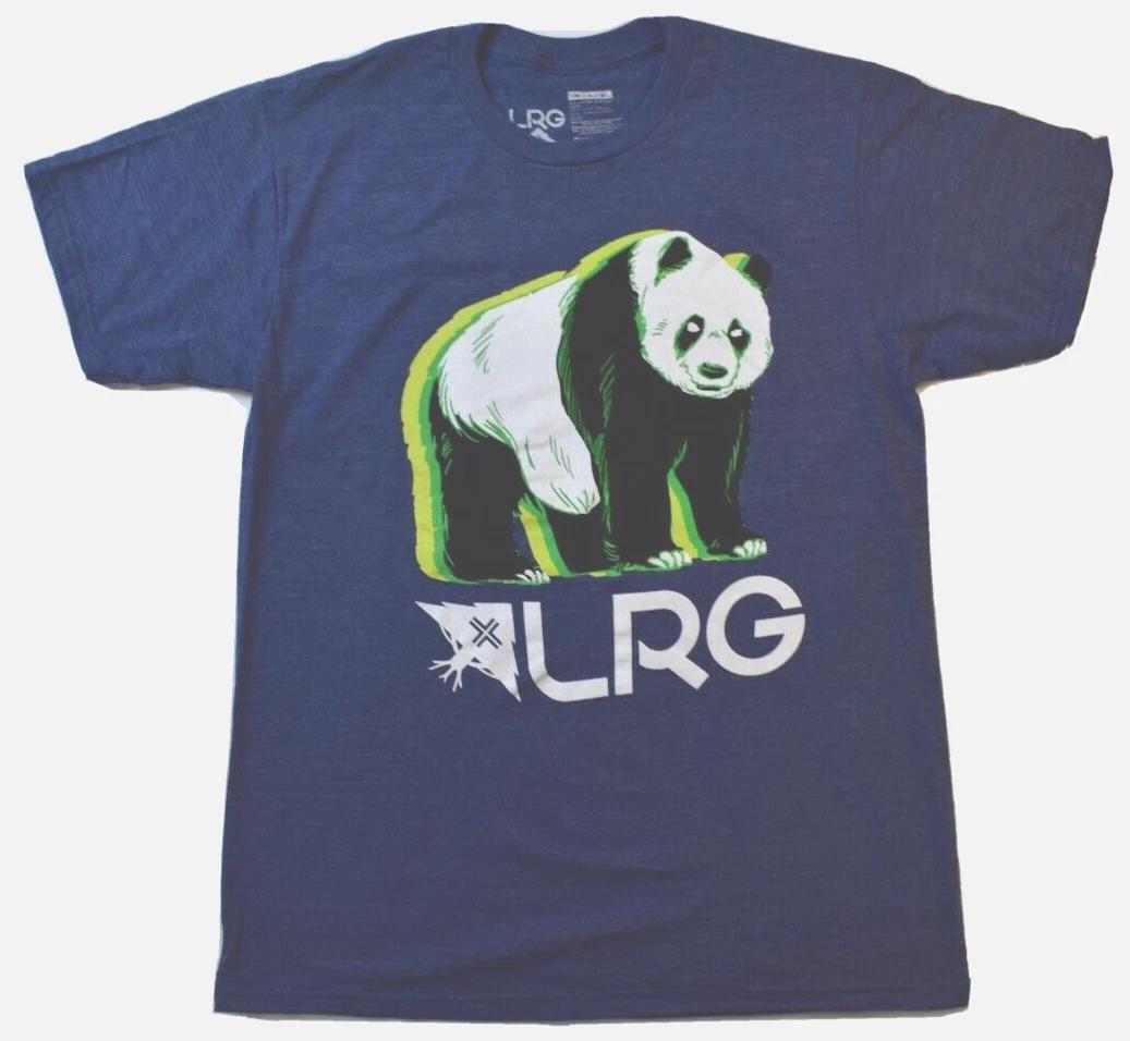 Lifted Research Group LRG Mens Navy Heather Wavy Panda Shirt New S-3XL XL