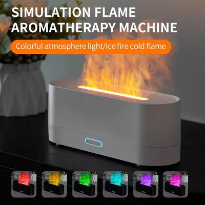 New Flame Air Humidifier Aroma Diffuser 160mL Home Ultrasonic Cool Mist Maker Fogger Essential Oil Simulation Flame Lamp Difusor