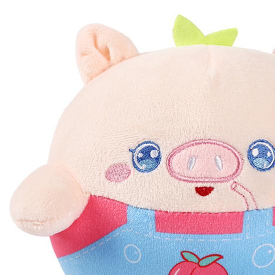 Active Moving Pet Plush Toy Interactive Pet Bouncing Ball Washable Cartoon Squeaky Pig