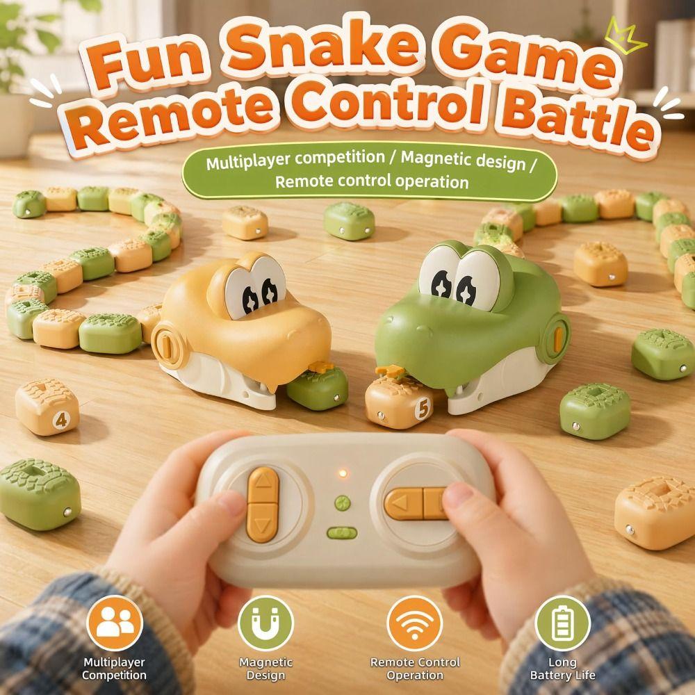 Sound and Light Magnetic Snake Game Toy Remote Control Competitive Snake Game Indoor Family Games
