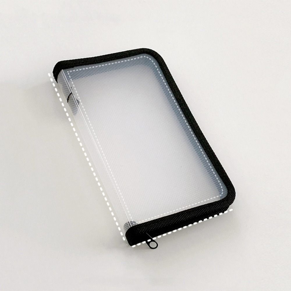 A6 Transparent Zipper Pouch Multifunctional Stationery Organizer Pouch File Folder Bag Kids