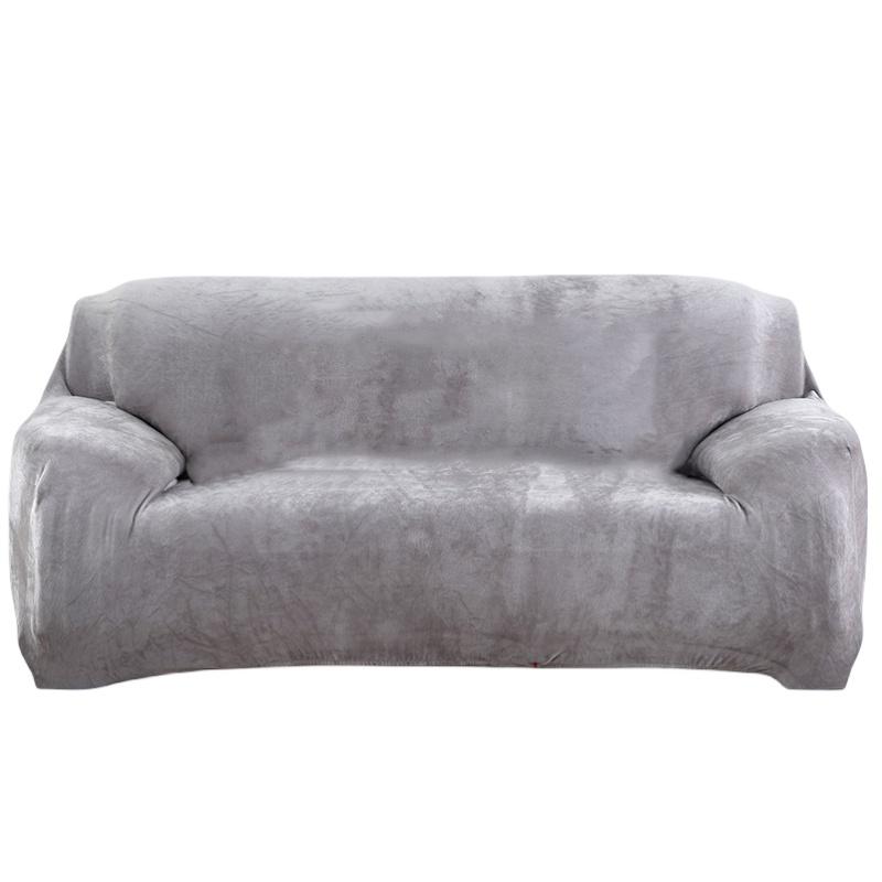 Wholesale Plush Sofa Cover Full Coverage Anti-slip Thick Single/three-person Amazon/wish/cross-border Hot