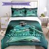 Messi 365 Customize your name Bedding Set Breathable Duvet Cover with Pillowcases Home Decoration Birthday Gift