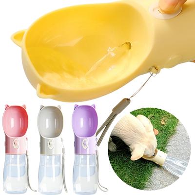 Pet Portable Water Bottle for Small Medium Large Dogs Outdoor Hiking Leakproof Travel Drinking Bowl Chihuahua Labrador Supplies