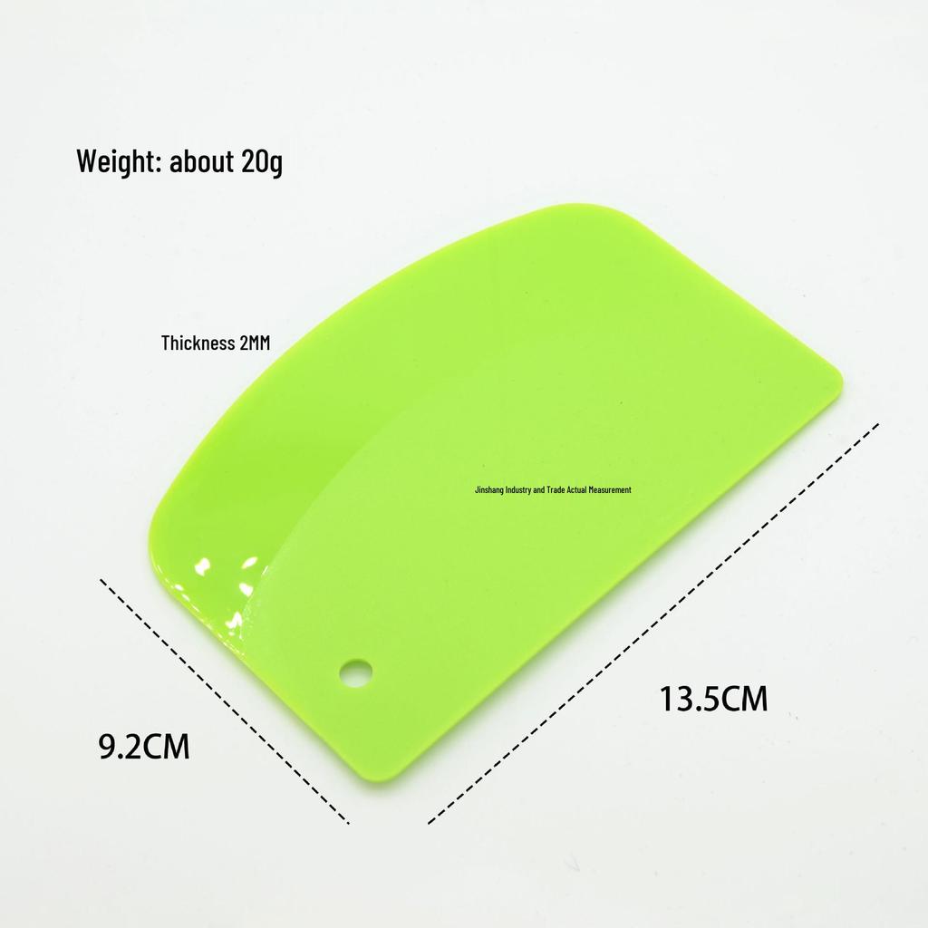 Verdickter halbkreisförmiger PP-Kunststoff-Backschaber mit Loch zum Schneiden von Kuchen, Reisnudeln und Teig