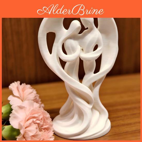 Child Ornaments Mother Angel And 3d Printed Smooth Lines Compact Decorative Figurine Symbolizing Protection And Companionship Statue