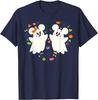 Hot Fashion Disney Mickey and Minnie Cute Little Ghosts Halloween Heart T-Shirt S-4XL Four Seasons Gift