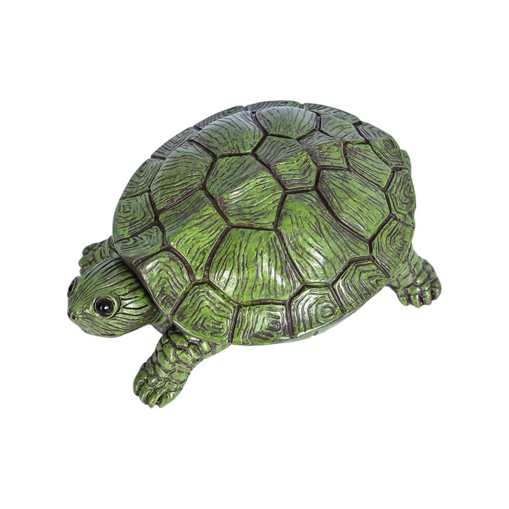 Resin Turtle Key Storage Box Decorative Desktop Organizer for Home Multifunctional Hidden Compartment Ornament Sculpture