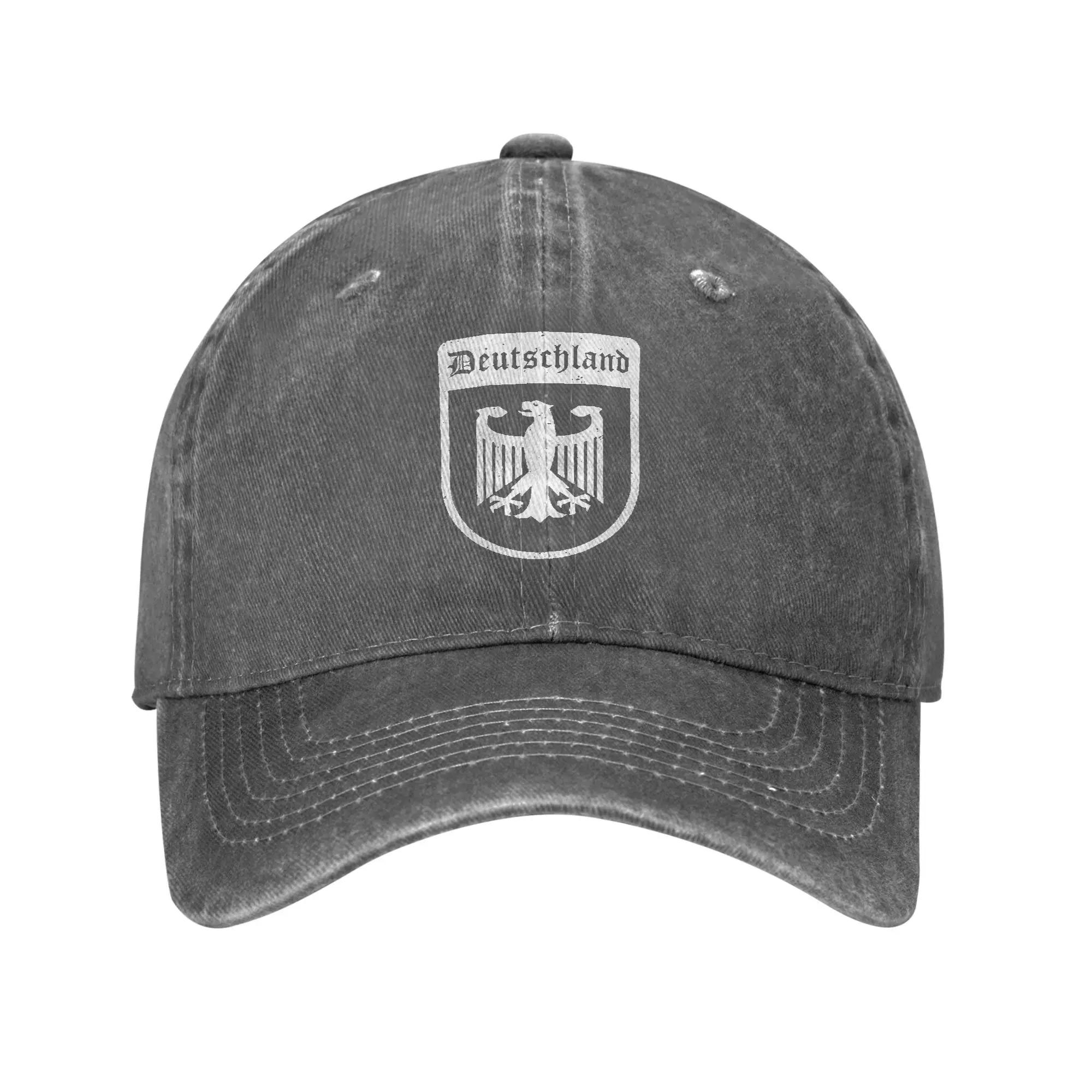 

Німеччина Німецький орел Прапор Німеччини Бейсболки Зношені Денім Прана Шапка Для вулиці Всі сезони Регульований розмір Кепка Snapback Adjustable