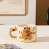 Cute Creative Cartoon Style Capybara Ceramic Cup Endearing Single Mug Student Children Birthday Gift Adorable Guinea Pig Cup
