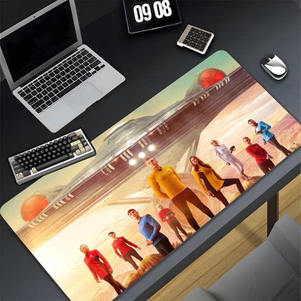 Star MovieT-Trek Clear Mouse Pad XXL Gamer Gaming PC Computer Otaku Locking Edge DIY Customized Photo Laptop Notebook Desk Mat