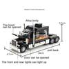 1/24 Tractor-Peterbilt 389 Alloy Model Car Toy High Simulation Metal Diecast Toys Models with Sound Light Boys' Gifts Collection