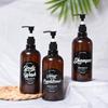 Nordic Style Refillable Dispenser Bottle for Lotion Shampoo Body Wash Conditioner Pump Bottle Plastic Empty Travel Portable 300ml