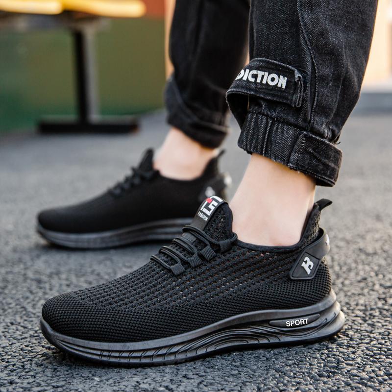Mode Herren Sneaker Mesh Freizeitschuhe Schnürschuhe Atmungsaktiv Leichtgewicht Walking Sneaker Herrenschuhe Größe 39-48 Zapatillas Hombre