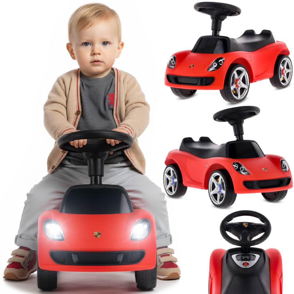 Kids Ride-on Car Light Porsche Carrera GT Red