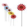 Sunflower Windmill Metal Pinwheel Garden Stake Wind Spinner Sculptures For Outdoor Garden Balcony Patio Lawn Decoration