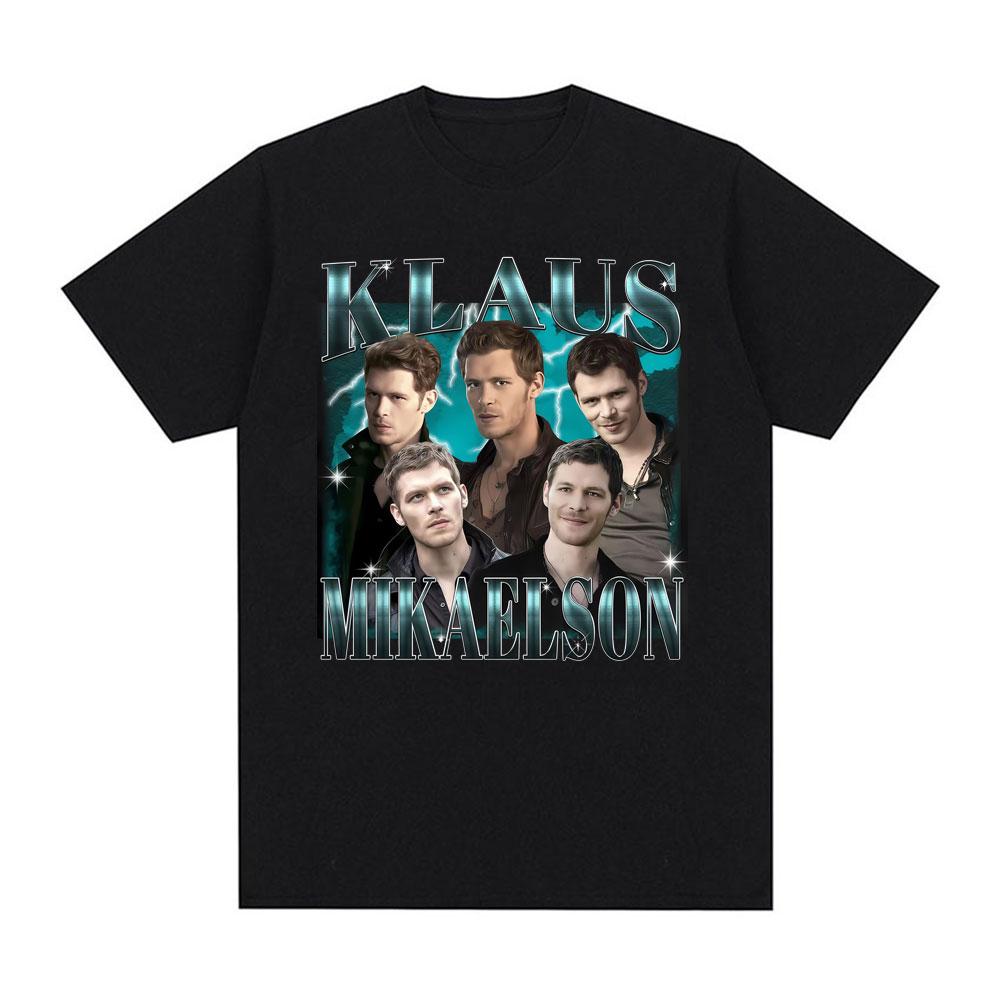 

Limited Vintage Klaus Mikaelson Merch T-shirts Men Women Clothing Fashion Short Sleeves T Shirts Cotton Casual Oversized T-sh... S разноцветный