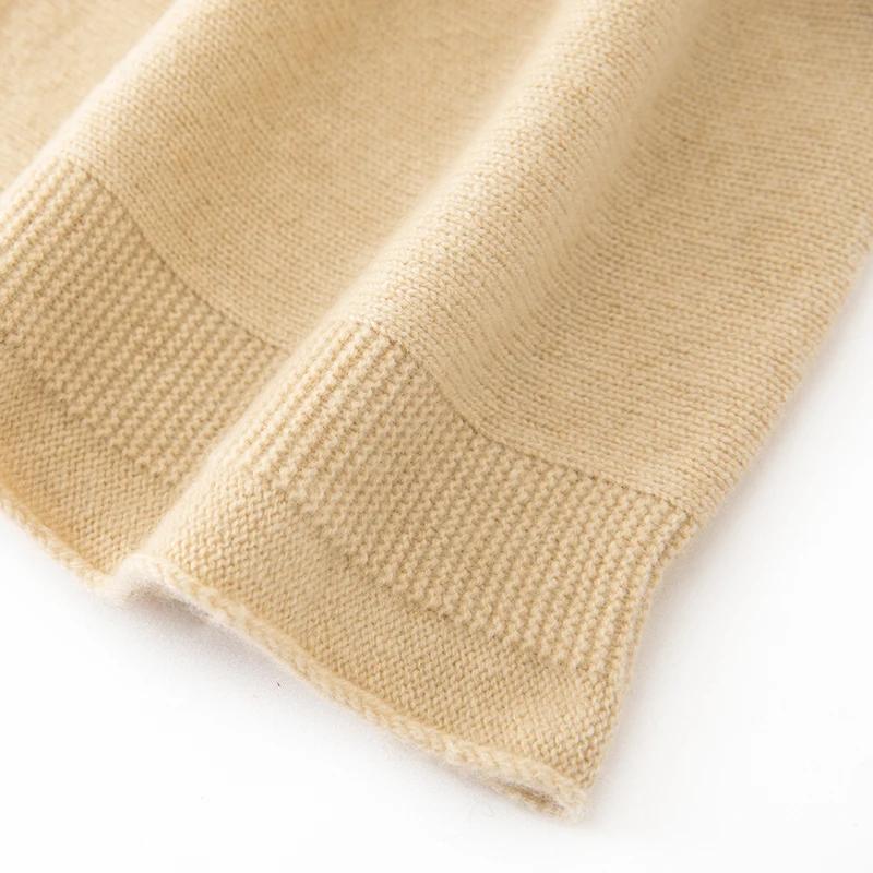 Women 100% Pure Cashmere Beanie Hat Solid Color Rib Knit Winter Warm Soft Slouchy Skullies Cap Cold Weather Accessory