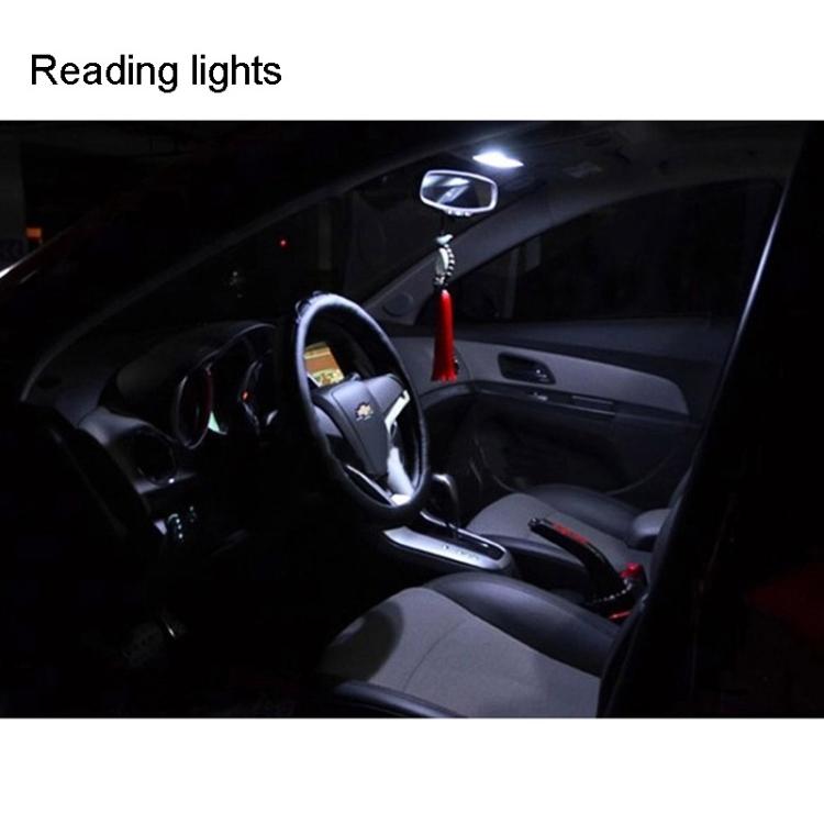2 PCS T10 1.5W 60LM 1 LED Blue COB LED Brake Light for Vehicles, DC12V