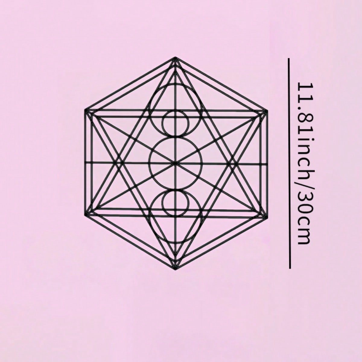 Металлическое Настенное Искусство Декор Сакральной Геометрии Куб Метатрона Подарок Новоселье День Рождения