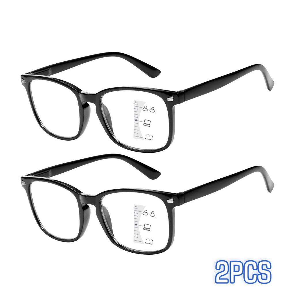 1/2pcs VOPHA New 3 in 1 Progressive Multifocal Reading Glasses Women Anti-blue Eyeglasses Easy To Look Far and Near +1.0 To +3.0
