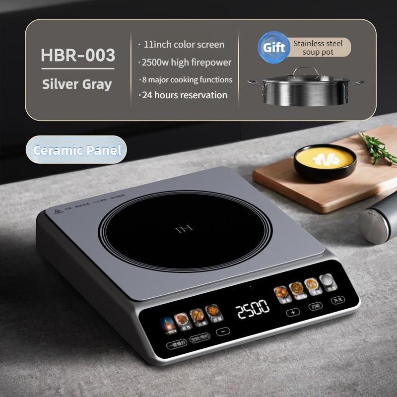 2500W Intelligent Color Screen Touch Stir Fry Stove Kitchen Heating Appliance Household High Power Induction Cooker