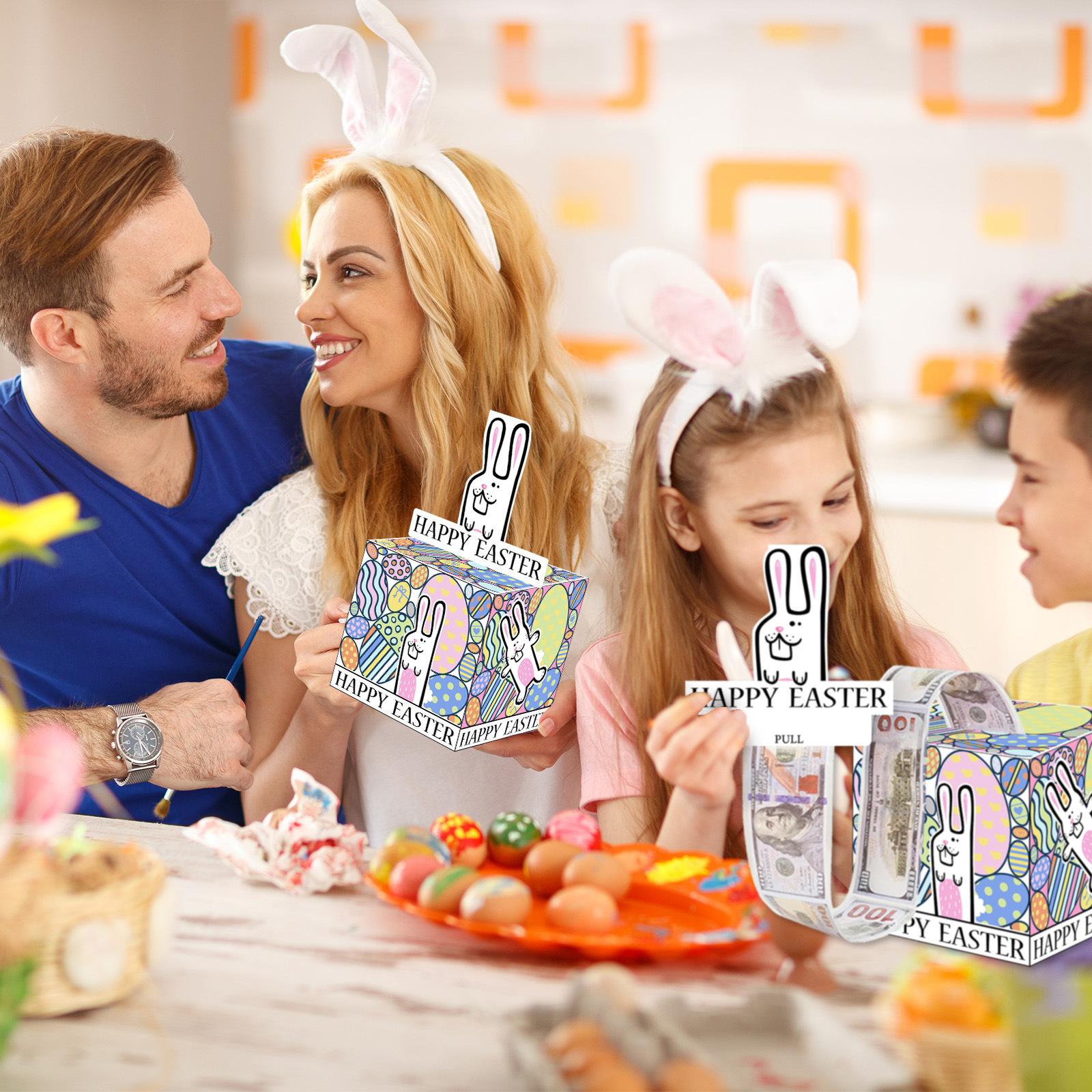 Счастливой Пасхи Заяц Пасхальная Тема Вечеринка Декорация Копилка One Size