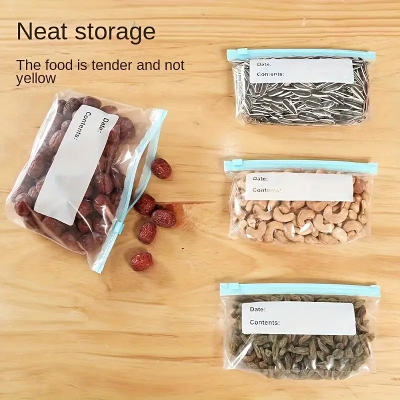 Lot de 10 sacs de congélation réutilisables et anti-fuites avec fermeture à glissière - Garde les aliments frais, idéal pour l'organisation de la cuisine