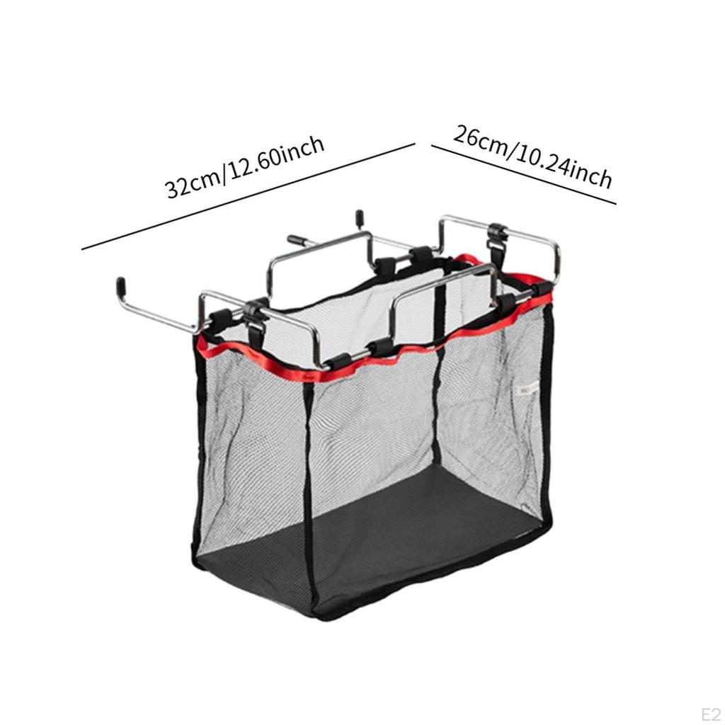 Trash Bag Holder Waste Rack Mesh Can Bracket Steel Hanger for Camping