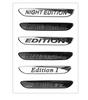For 1X EDITION 1 Night Edition for C300 C200L GLA CLA Chrome Silver Badge Car Styling stickers Emblem for Mercedes Benz AMG
