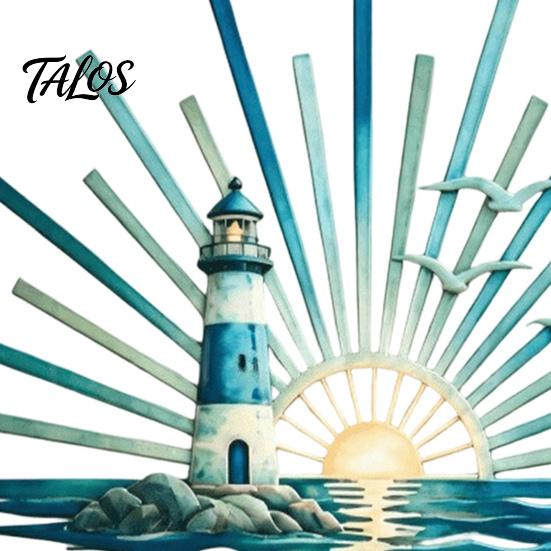 Outdoor Ocean Decor Metal Wall Decor, Turtle/Lighthouse/Mermaid Pattern Weather Resistant Marine Style Room Art Sculptures for Patio Garden And Living