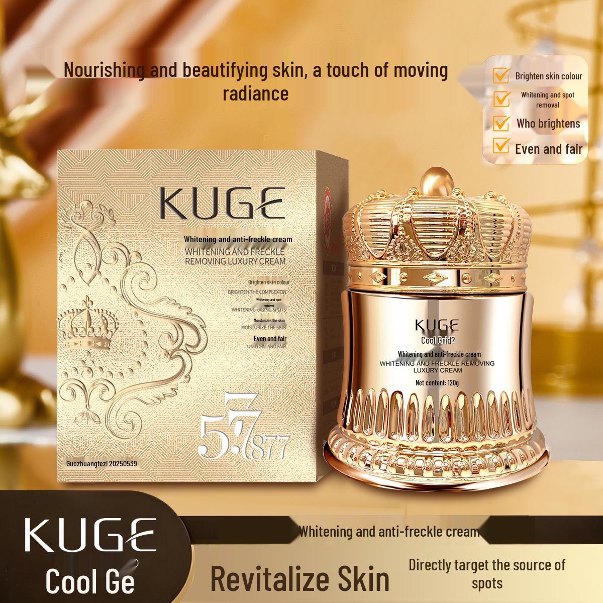 Горячий продавец Douyin Kugge Отбеливающий крем от пигментных пятен - Консилер и увлажняющий крем для сияющей кожи