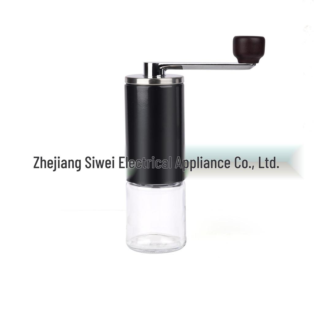 Compact Hand-Crank Coffee Grinder - Portable Manual Ceramic Burr for Home Use