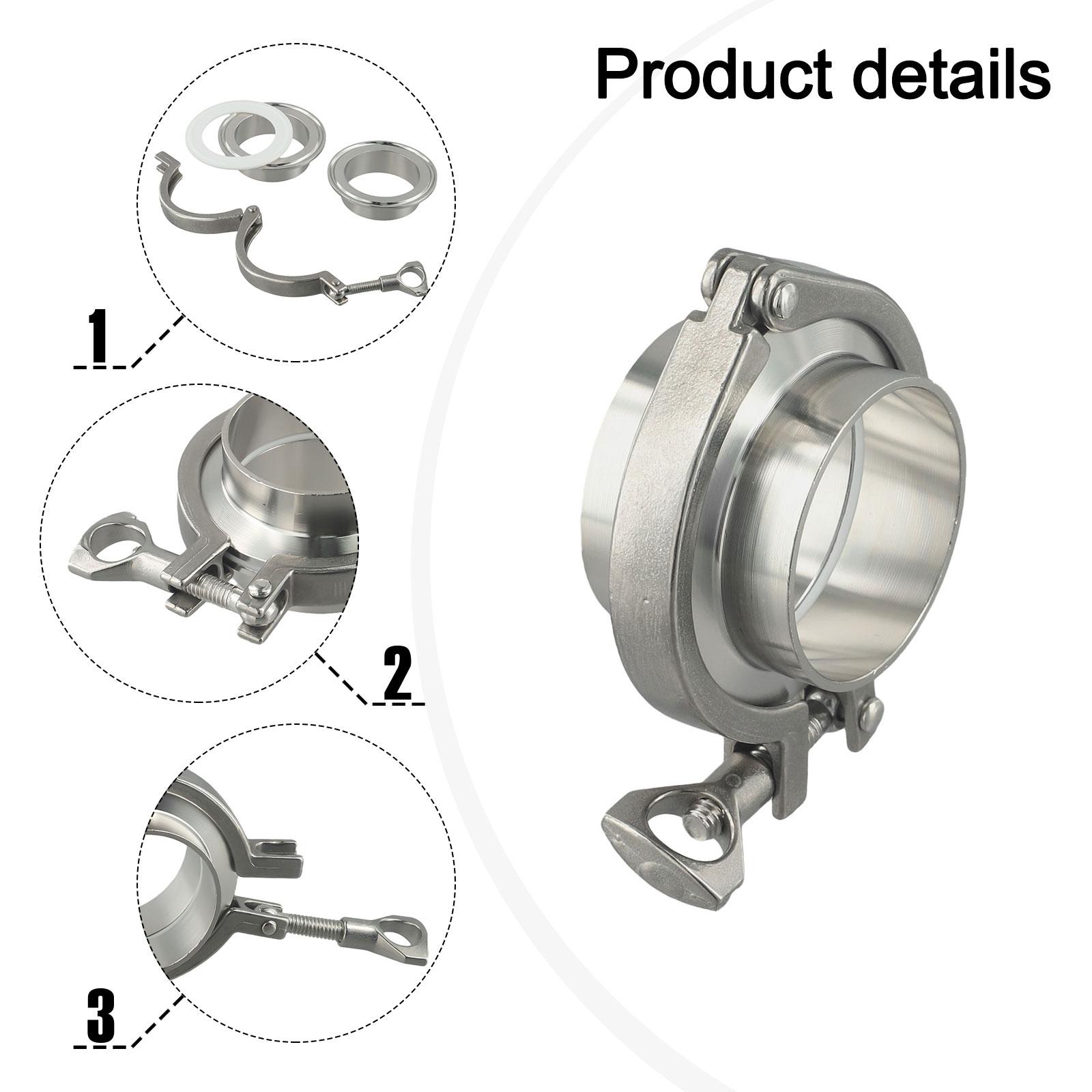 

Adjustable Tri Clamp 3 Inch Tri Clamp For Brewing For Sanitary Connections 91mm Flange OD Convenient Cross-hole For Homebrew China Mainland