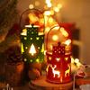 Nordic Style Christmas Lantern with Electronic Candle - Creative Festival Decoration Ornaments