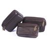 Men's Waterproof Leather Waist Bag with Coin & Key Compartments