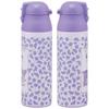 Skater 500ml Stainless Steel Mug Bottle with Insulated Heat and Cold Featuring Kuromi and Flower Wreath Design Functions, Sanrio's (SDPC5-A)