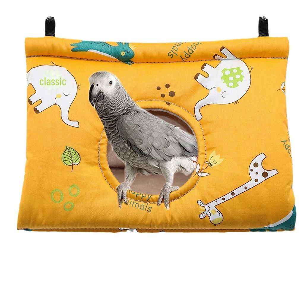 Winter Thick Pure Cotton Parrot Hammock - Triangular Bird Sleeping Nest