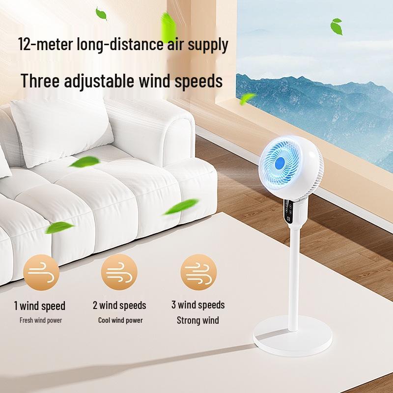 Silent Remote Control Electric Floor Fan for Home and Dorm