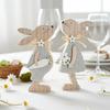 Easter Wooden Bunny Desktop Ornaments Charming Rabbit Ornaments for Parties and Celebrations