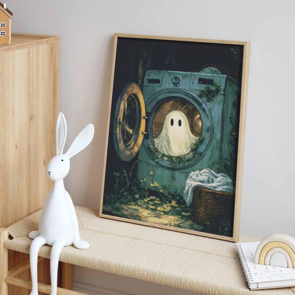 Halloween Diamond Painting Kit Cute Laundry Spirit Handmade Diy Painting Home Decoration Painting