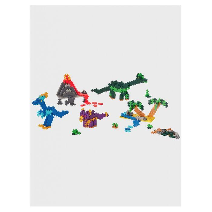 Kit découverte 500 pièces Dinosaures Mini + 2 plaques de construction - Plus Plus