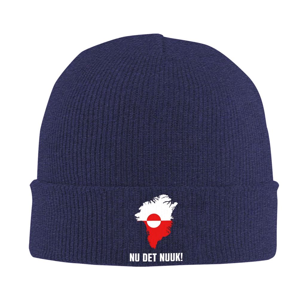 Greenland Map Beanie Hats Bonnet Hats Men Women Unisex Y2K Cool Outdoor Sport Knitting Hat Winter Pattern Elastic Caps