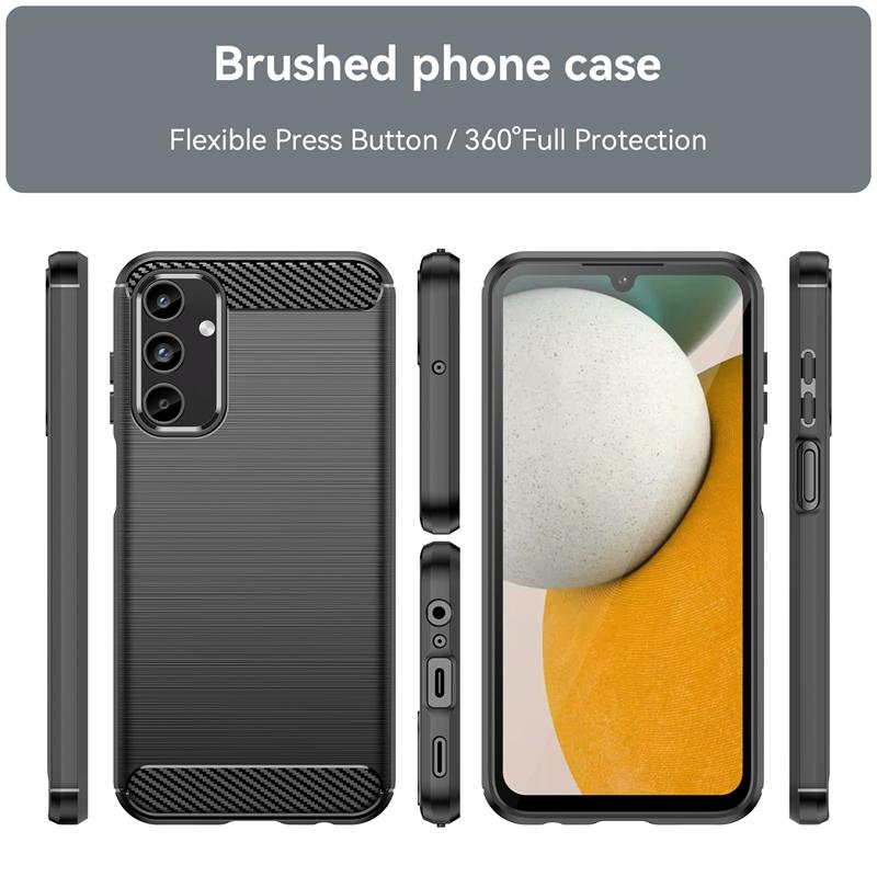 For Samsung Galaxy A15 Case Cover Samsung A15 A25 A05 A05S Capas Phone Back Shockproof TPU Soft Carbon Fiber Fundas Samsung A15