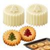 1/2pcs Double‑Sided Christmas Tree Pastry Mold Pineapple Tower Biscuits Mold  Mid Autumn Baking
