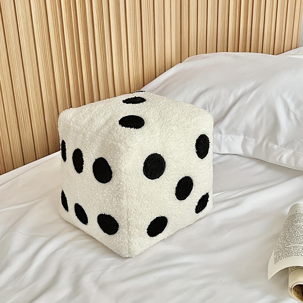 1pc Soft Throw Pillow 1pc Soft Decorative Dice Throw Pillow,  Suitable for Living Room and Bedroom Couch, Home Decor Room Decoration, Removable
