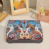 5D DIY Diamond Art Handmade Storage Box Partial Drill Crystal Mosaic Storage Container Crystal Storage Case Kit for Home Decor