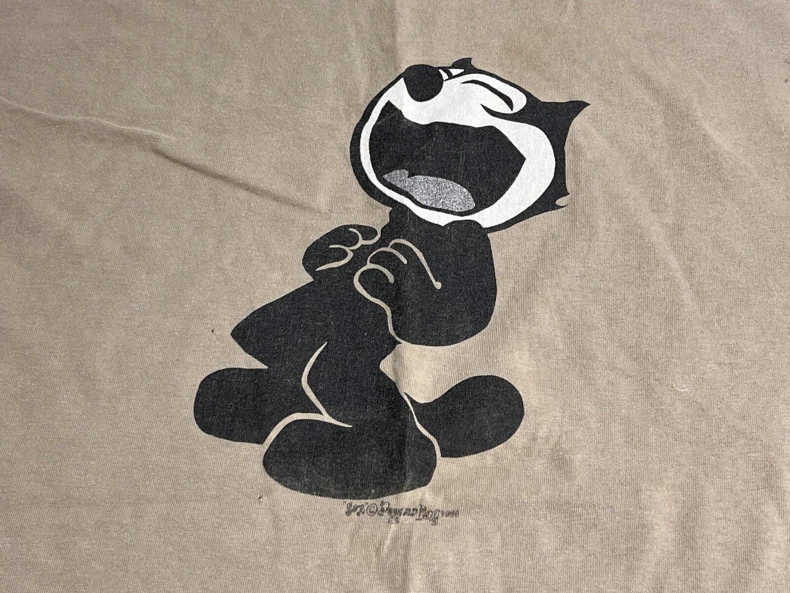 

Vintage Felix The Cat T-Shirt Sun Faded Graphic Tee Skater Grunge Y2K Adult XL XL