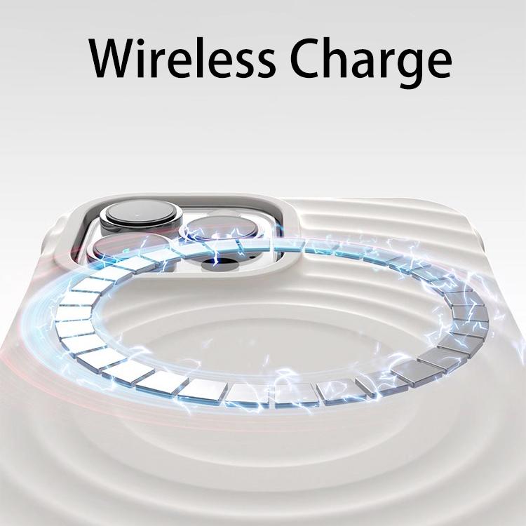Ripple Liquid Silicon For Magsafe Wireless Charge Magnetic Case for iPhone 15 14 Plus 13 12 Pro Max Soft Shockproof Cover